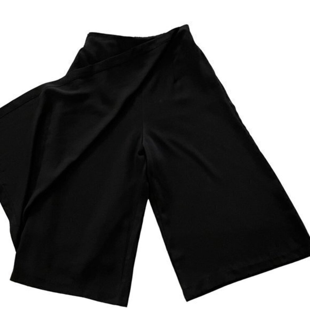 Pinkyotto Culotte Wide Leg Cropped Pants Crossover Faux Wrap Skirt Size XS